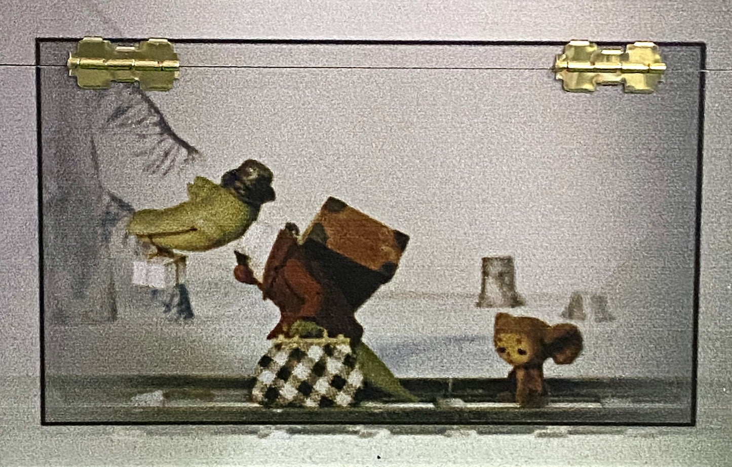 Baumschmuck-Christbaumschmuck-AtlasArt-Chapeau-Chlaque-Eisenbahn-Draisine-Tschiburaschka-Russland-weihnachts-deko-ch-Galerie-Luechinger-12