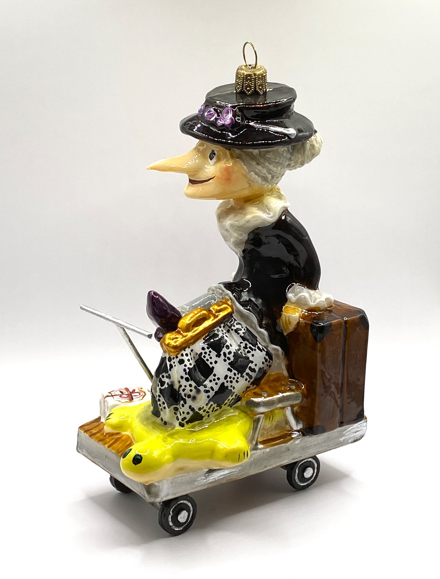Baumschmuck-Christbaumschmuck-AtlasArt-Chapeau-Chlaque-Eisenbahn-Draisine-Tschiburaschka-Russland-weihnachts-deko-ch-Galerie-Luechinger-3