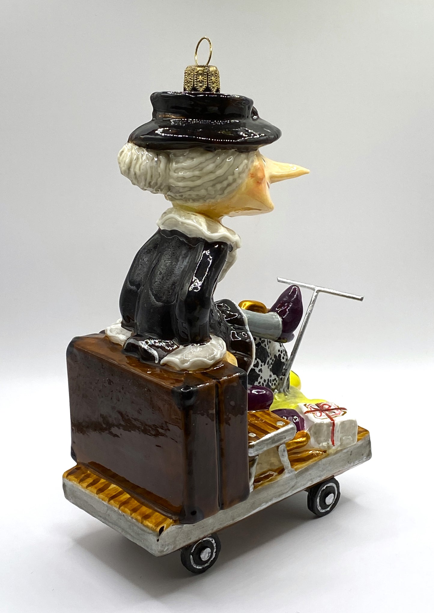 Baumschmuck-Christbaumschmuck-AtlasArt-Chapeau-Chlaque-Eisenbahn-Draisine-Tschiburaschka-Russland-weihnachts-deko-ch-Galerie-Luechinger-4