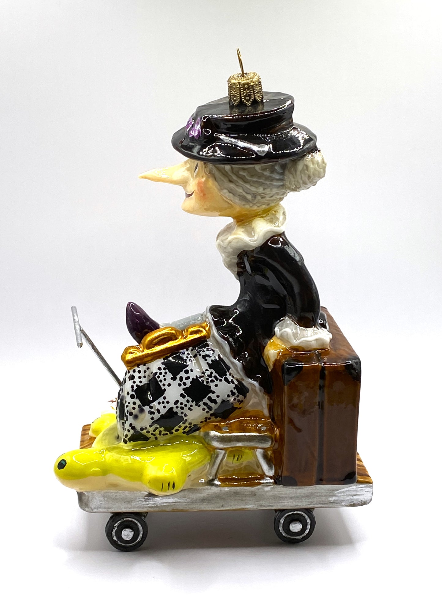 Baumschmuck-Christbaumschmuck-AtlasArt-Chapeau-Chlaque-Eisenbahn-Draisine-Tschiburaschka-Russland-weihnachts-deko-ch-Galerie-Luechinger-5