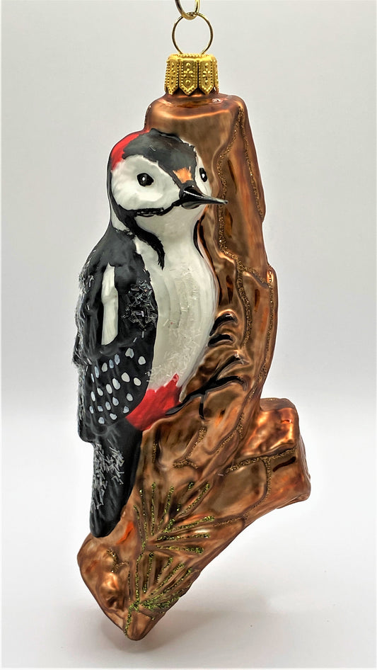 Baumschmuck-Christbaumschmuck-Buntspecht-Baumstamm-weihnachts-deko-ch-Galerie-Luechinger-2