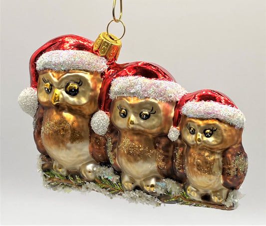 Baumschmuck-Christbaumschmuck-Drei-Eulen-Weihnachtsmuetze-weihnachts-deko-ch-Galerie-Luechinger-2