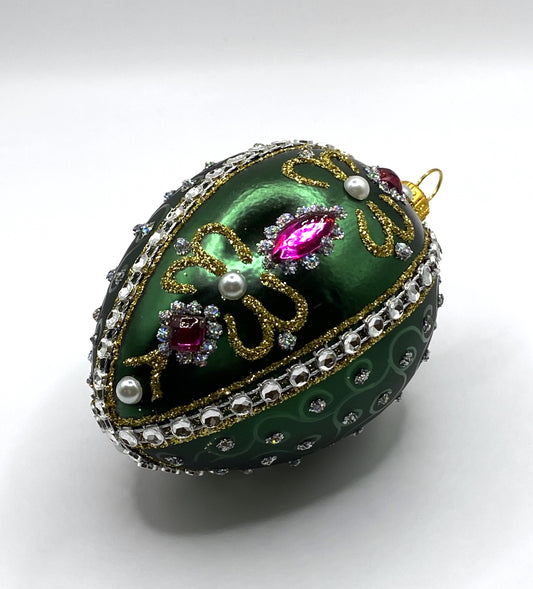 Baumschmuck-Christbaumschmuck-Faberge-Ei-dunkelgruen-Schmucksteine-weihnachts-deko-ch-Galerie-Luechinger-2