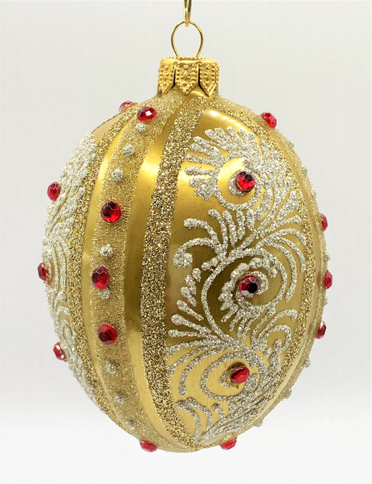 Baumschmuck-Christbaumschmuck-Faberge-Ei-gold-rot-weihnachts-deko-ch-Galerie-Luechinger
