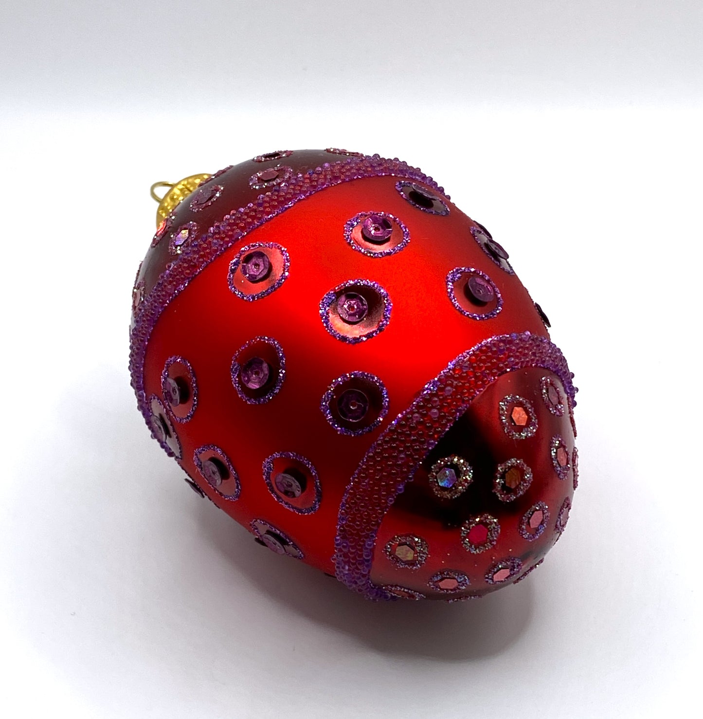 Baumschmuck-Christbaumschmuck-Faberge-Ei-rot-Tupfen-weihnachts-deko-ch-Galerie-Luechinger-3