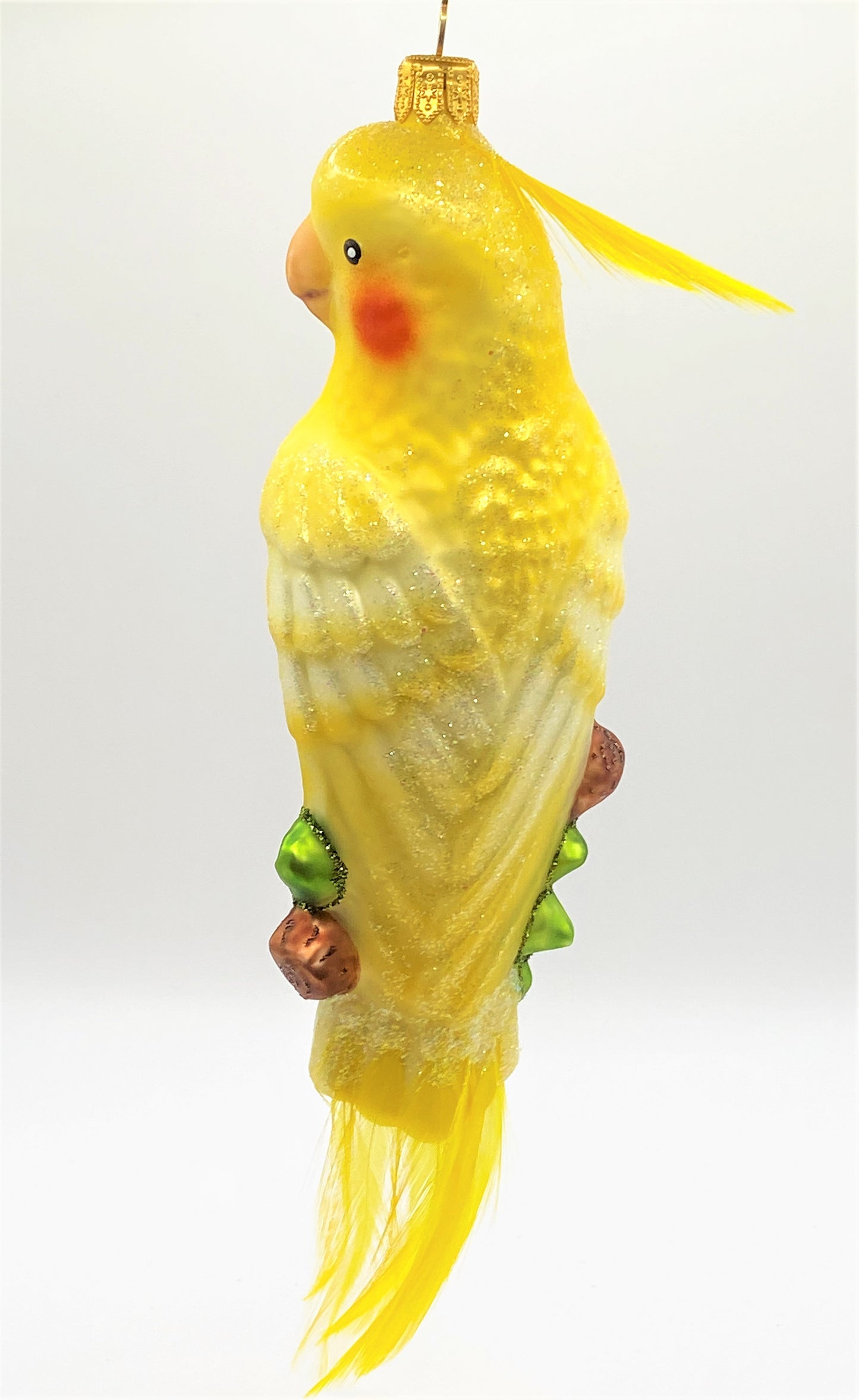 Baumschmuck-Christbaumschmuck-Gelber-Nymphensittich-exotischer-Vogel-Australien-weihnachts-deko-ch-Galerie-Luechinger-4