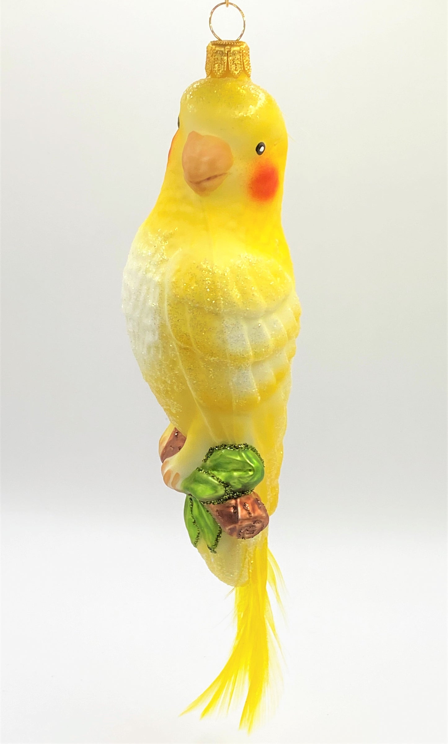 Baumschmuck-Christbaumschmuck-Gelber-Nymphensittich-exotischer-Vogel-Australien-weihnachts-deko-ch-Galerie-Luechinger-5