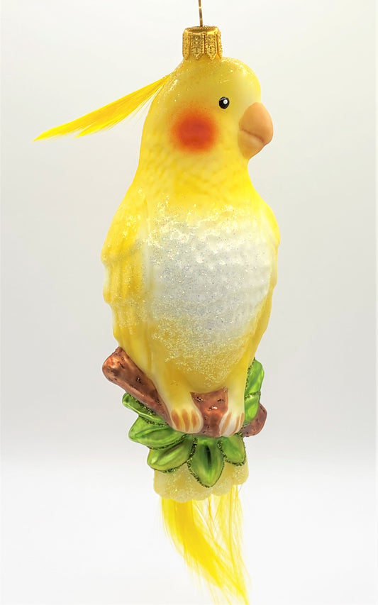 Baumschmuck-Christbaumschmuck-Gelber-Nymphensittich-exotischer-Vogel-Australien-weihnachts-deko-ch-Galerie-Luechinger-6