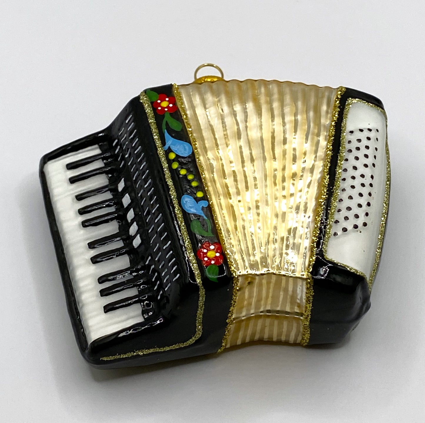Baumschmuck-Christbaumschmuck-Handorgel-Schwarz-Blumendekor-Akkordeon-weihnachts-deko-ch-Galerie-Luechinger-2