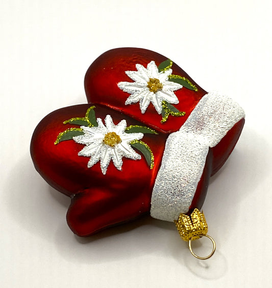 Baumschmuck-Christbaumschmuck-Handschuh-Winterfreude-Swissness-Alpenblumen-Edelweiss-weihnachts-deko-ch-Galerie-Luechinger-1