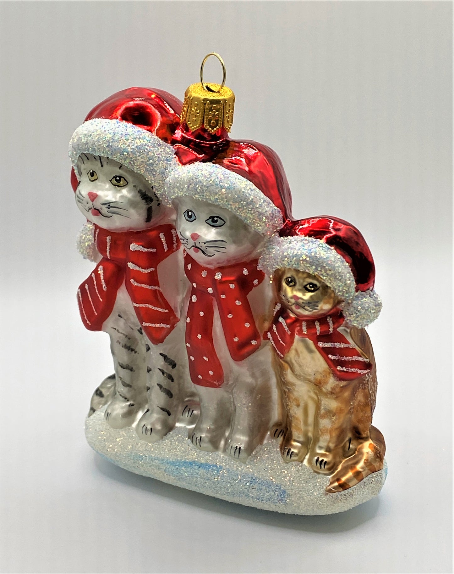 Baumschmuck-Christbaumschmuck-Katzen-Familie-Weihnachtsmuetze-weihnachts-deko-ch-Galerie-Luechinger-3
