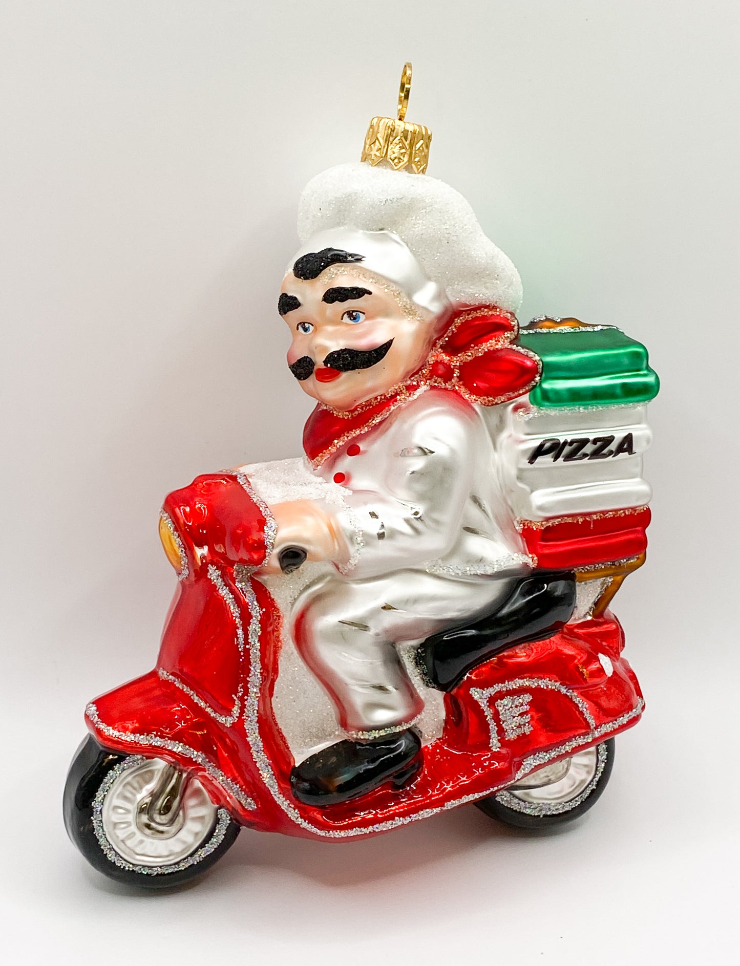 Baumschmuck-Christbaumschmuck-Pizza-Kurier-Vespa-Italien-weihnachts-deko-ch-Galerie-Luechinger