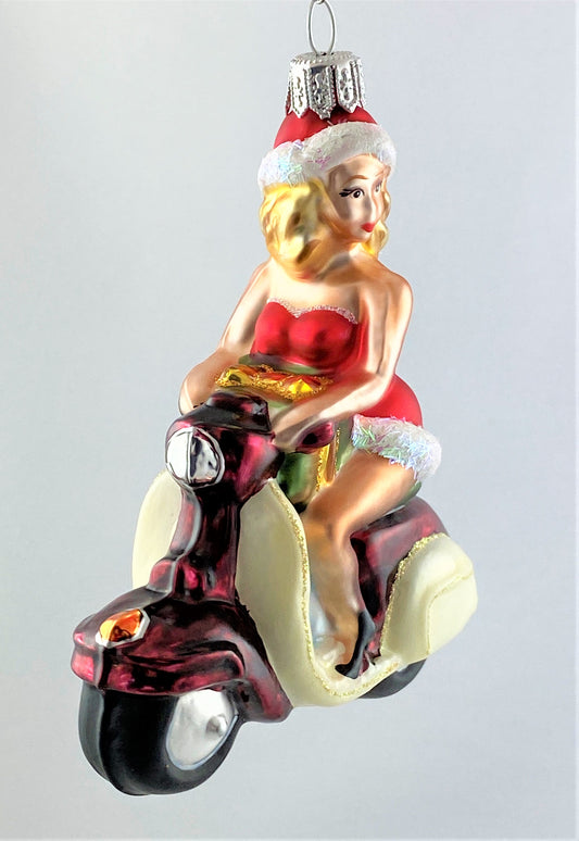 Baumschmuck-Christbaumschmuck-Santa-Girl-Motorroller-Vespa-weihnachts-deko-ch-Galerie-Luechinger-2
