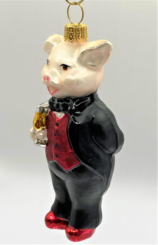 Baumschmuck-Christbaumschmuck-Schweinchen-Herr-Abendrobe-Champagner-weihnachts-deko-ch-Galerie-Luechinger-2