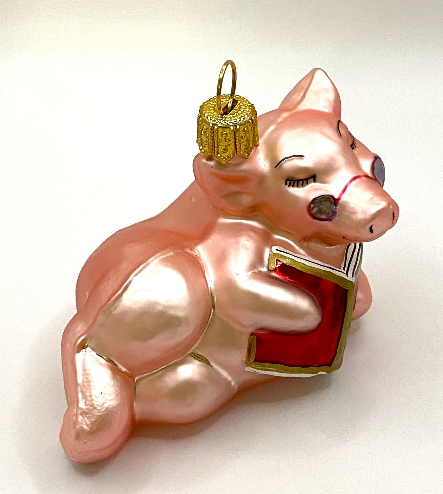 Baumschmuck-Christbaumschmuck-Schweinchen-Rosa-Lesen-Lesebrille-weihnachts-deko-ch-Galerie-Luechinger-3