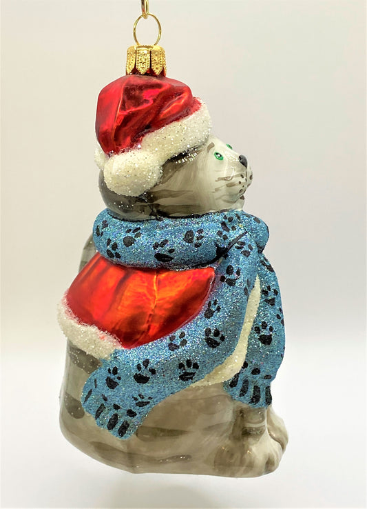 Baumschmuck-Christbaumschmuck-Tigerkatze-Weihnachtsmuetze-Komozja-Mostowski-weihnachts-deko-ch-Galerie-Luechinger-2