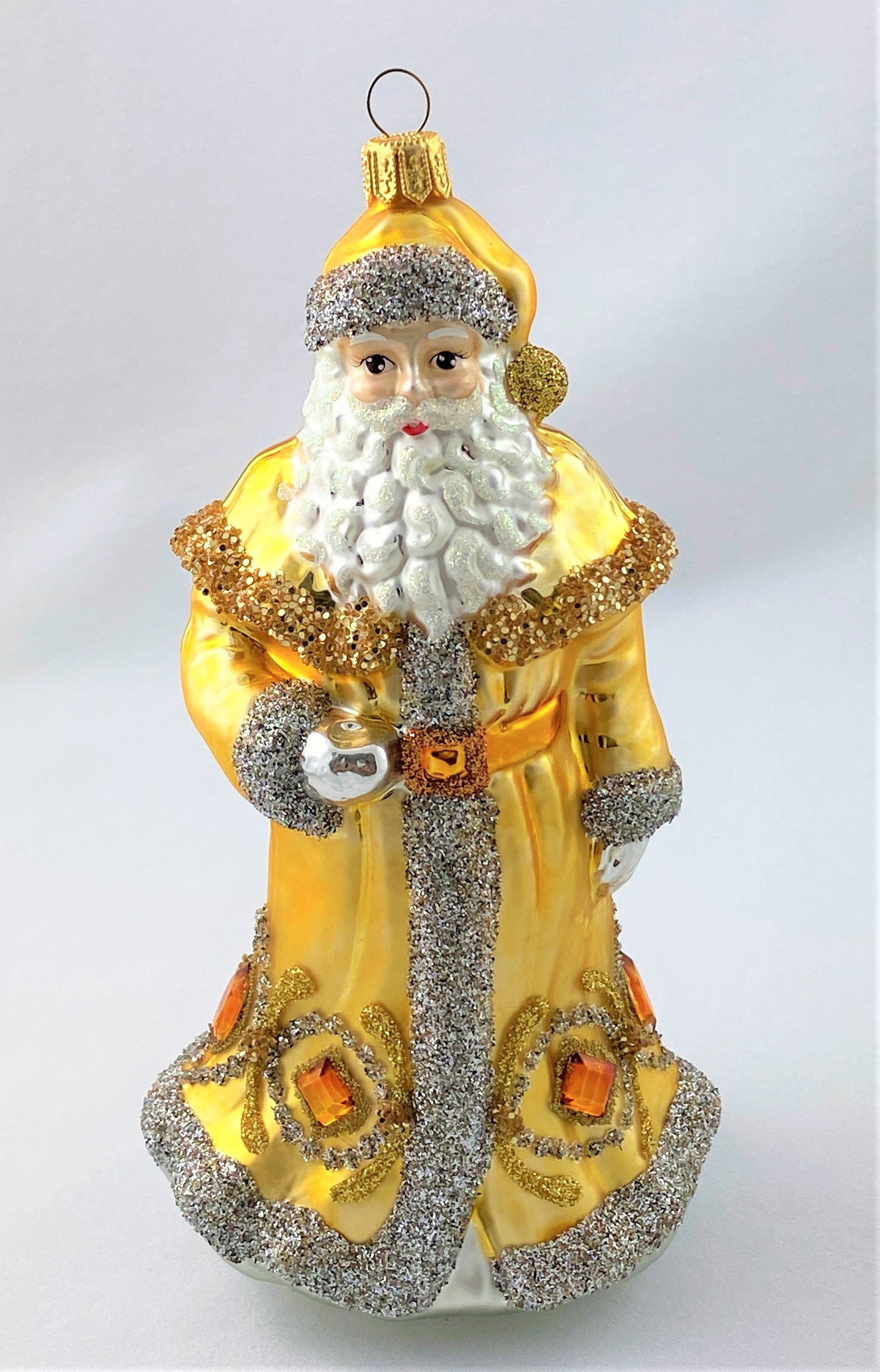 Baumschmuck-Christbaumschmuck-Weihnachtsmann-Santa-Nikolaus-goldener-Mantel-weihnachts-deko-ch-Galerie-Luechinger-1