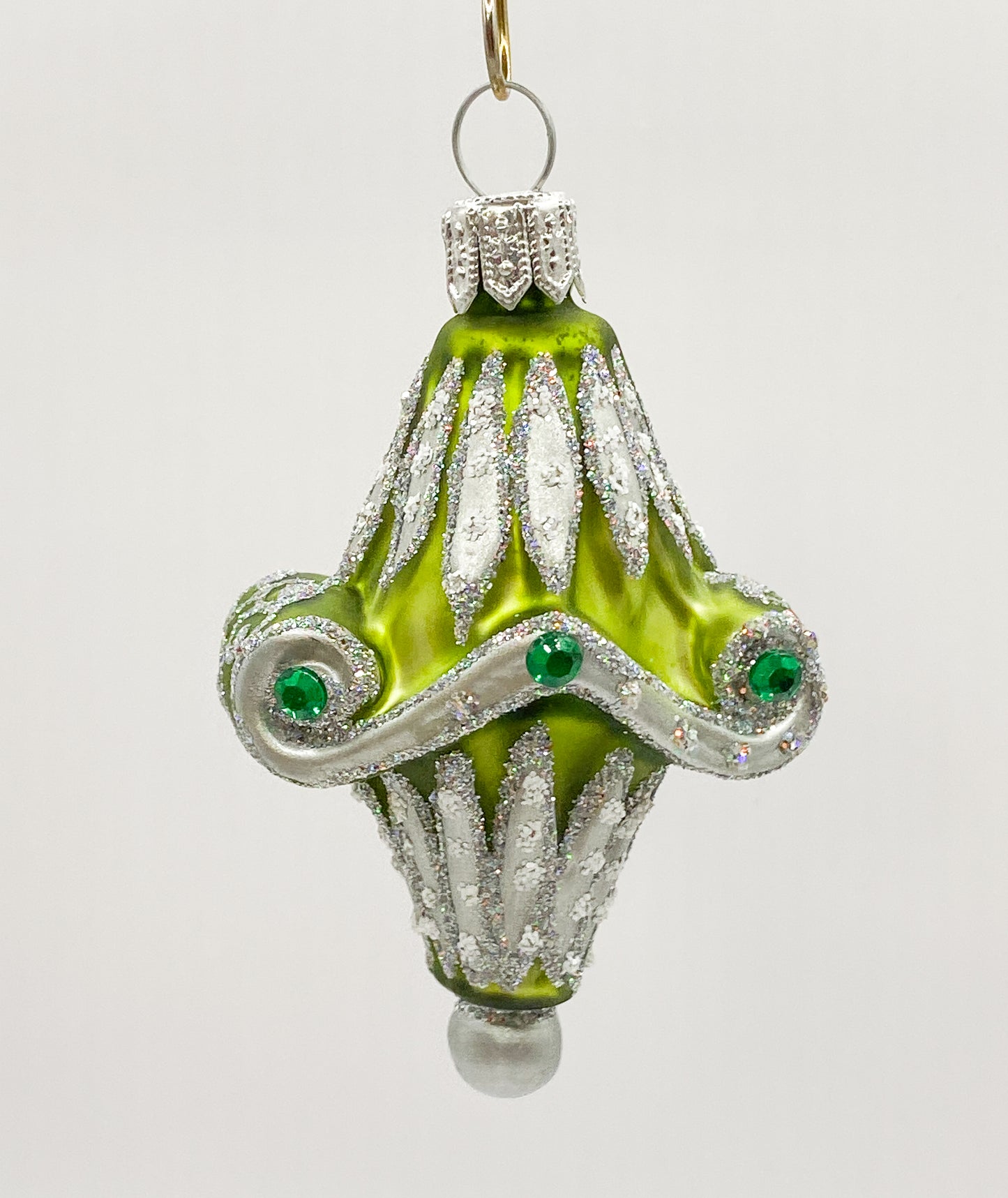 Baumschmuck-Christbaumschmuck-lampion-gruen-silber-weihnachts-deko-ch-Galerie-Luechinger