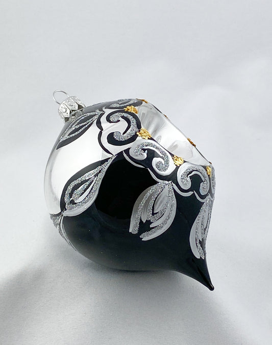 Baumschmuck-Christbaumschmuck-olive-reflex-silber-schwarz-weihnachts-deko-ch-Galerie-Luechinger5