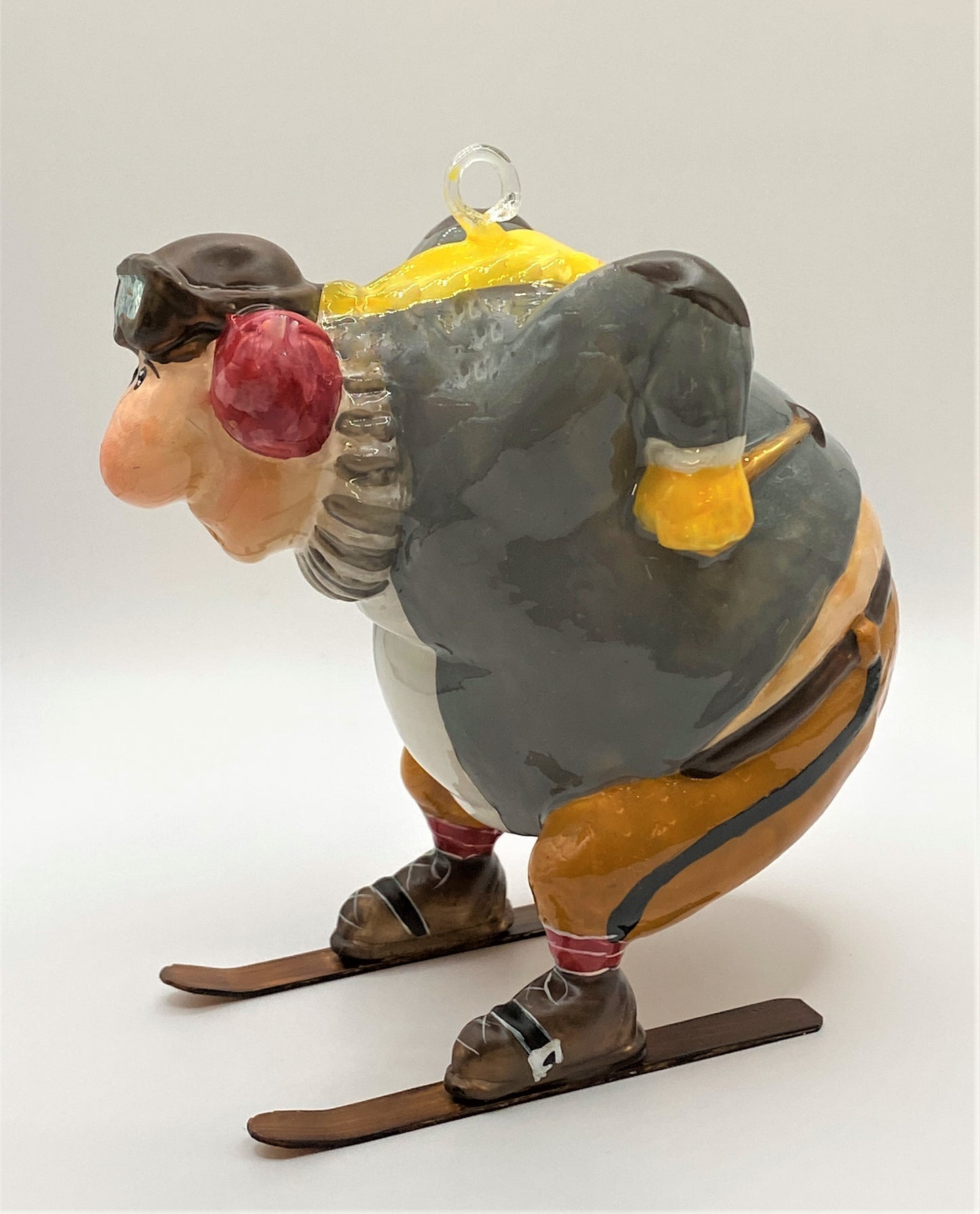 Baumschmuck-Christbaumschmuck-rasender-Skifahrer-Karikatur-Komozja-Mostowski-weihnachts-deko-ch-Galerie-Luechinger-5