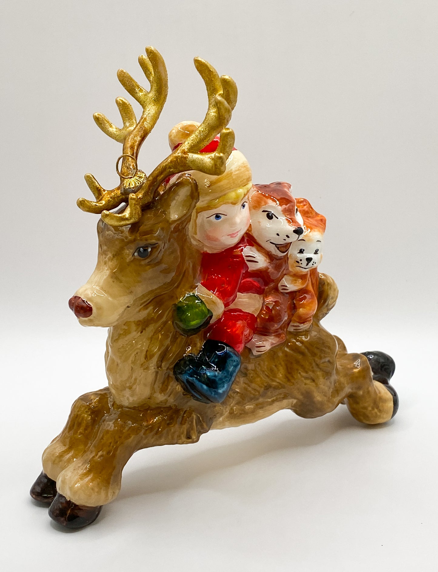 Baumschmuck-Christbaumschmuck-rentier-kind-santakostuem-fuchs-eichhoernchen-mostowski-komozja-weihnachts-deko-ch-Galerie-Luechinger2