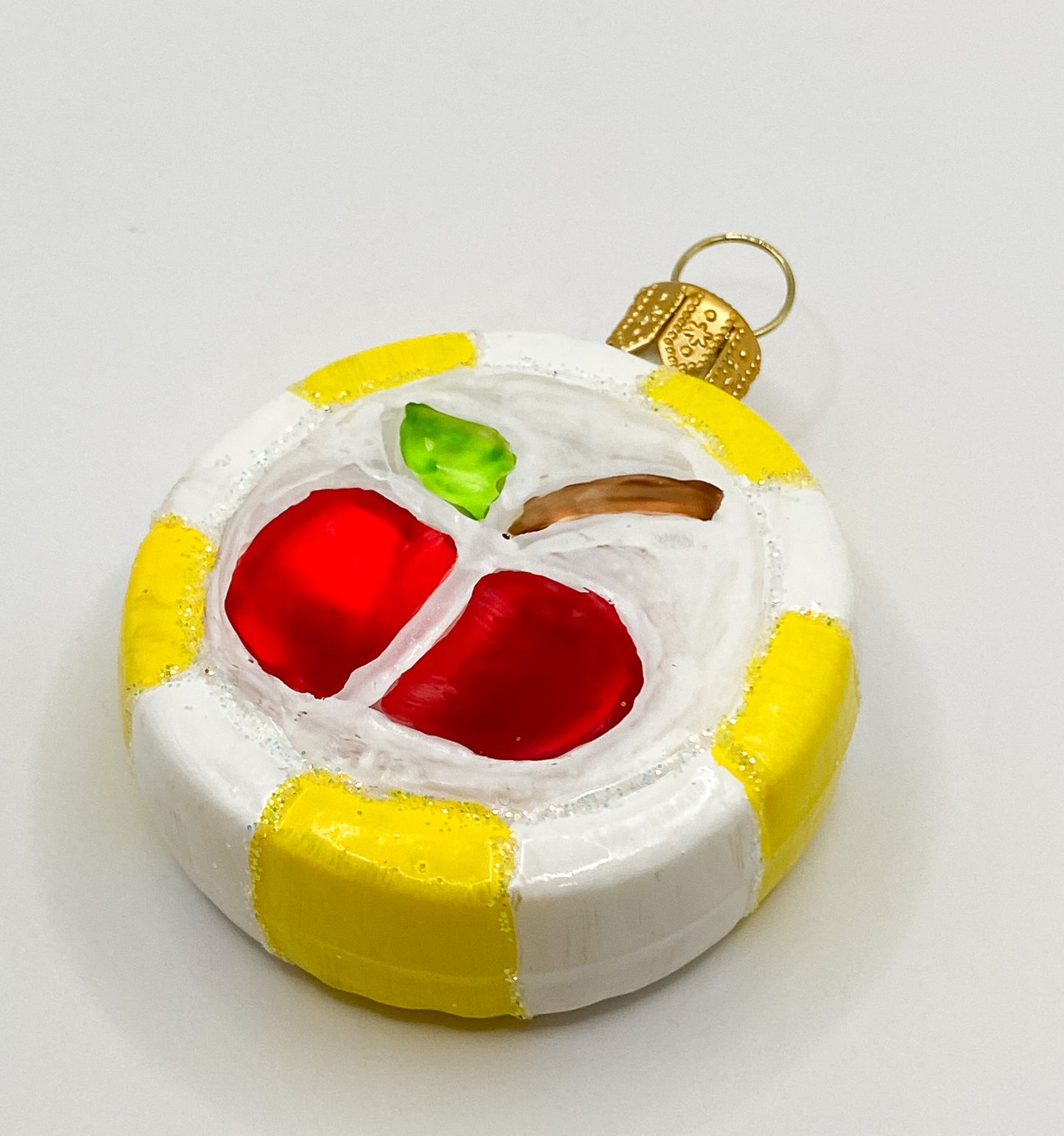 Colorful candy with red apple motif