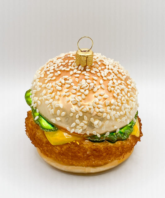 Chicken Burger, Poulet Burger mit Sesambrötli