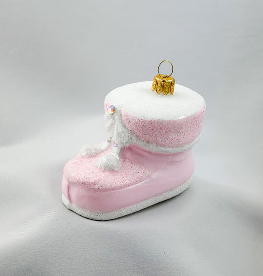 Pink snow boots, winter booties