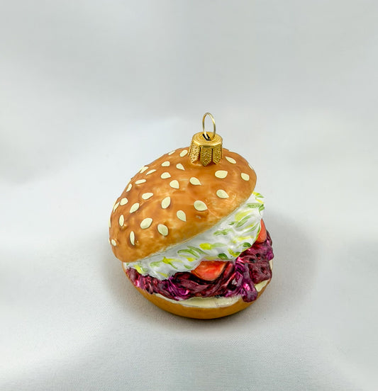 Vegetarian Vegetable Burger with Sesame Bun
