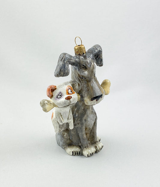 Who gets the bone, two dogs AtlasArt