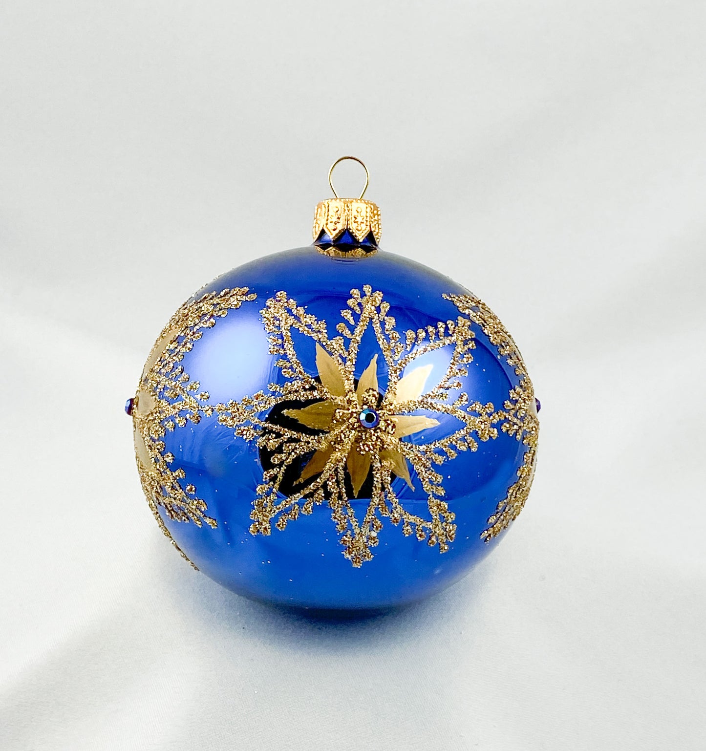 Ball dark blue with golden flower star