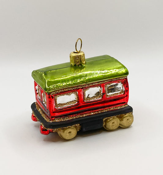 Kleiner bunter Zug-Anhängerwagen