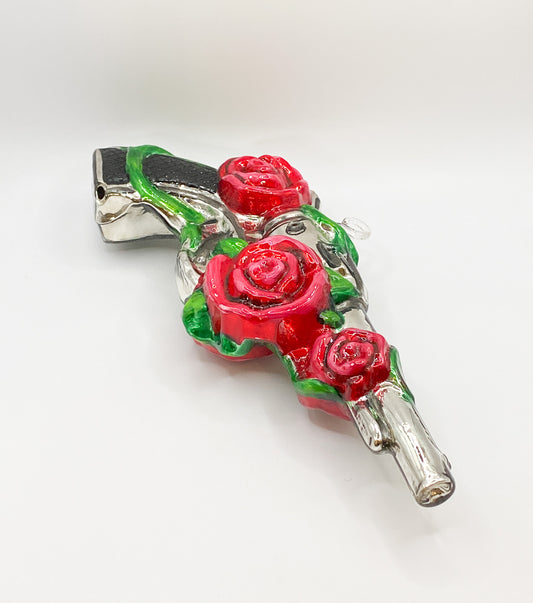 Pistole mit Blumen, Dia de los Muertos, KOMOZJA MOSTOWSKI