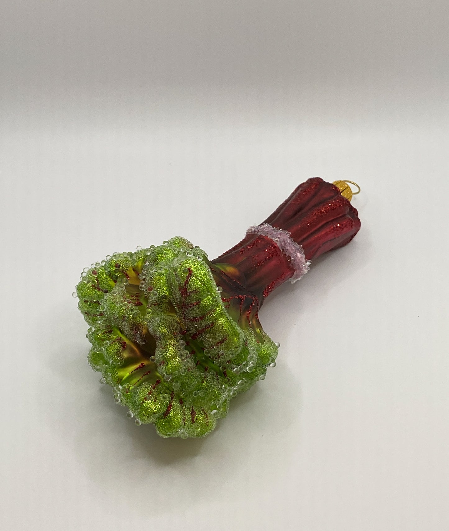 Bunch of rhubarb with leaves