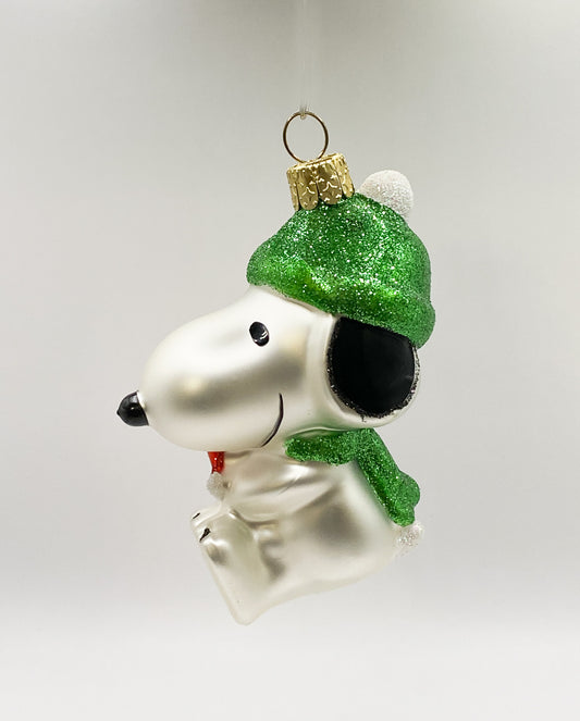 Snoopy freut sich zusammen mit Woodstock auf Weihnachten