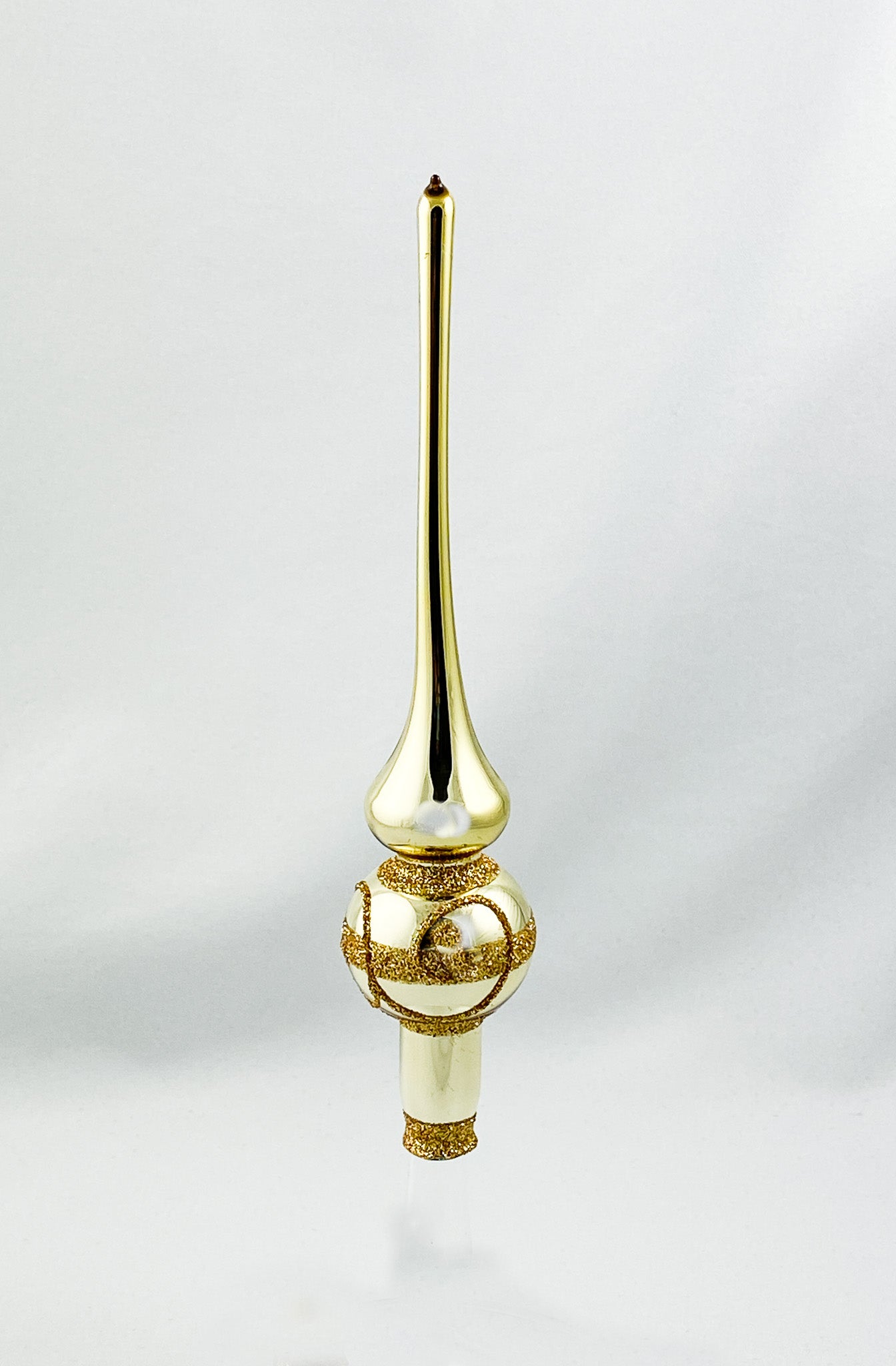 Kleine Spitze Gold, glänzend mit goldenem Dekor