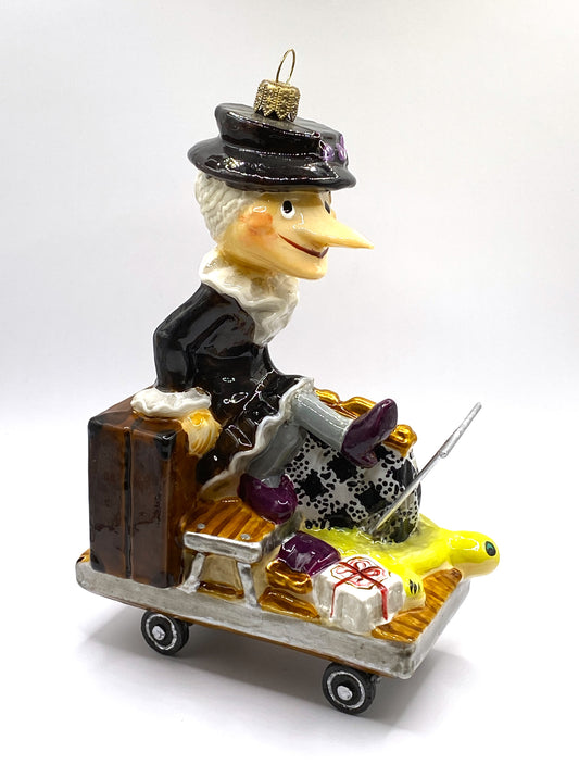 Baumschmuck-Christbaumschmuck-AtlasArt-Chapeau-Chlaque-Eisenbahn-Draisine-Tschiburaschka-Russland-weihnachts-deko-ch-Galerie-Luechinger-2