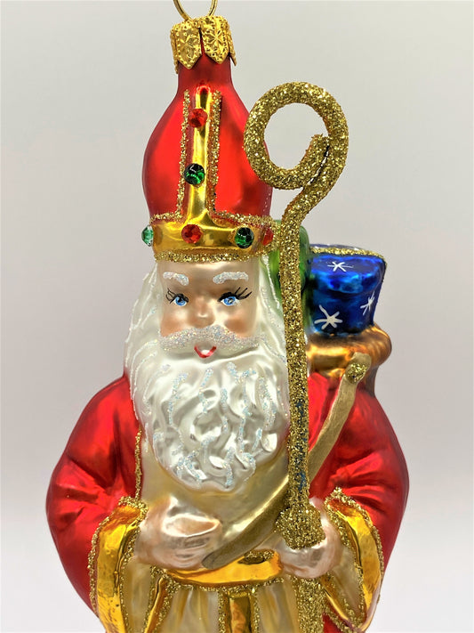 Baumschmuck-Christbaumschmuck-Bischof-Weihnachtsmann-Santa-Nikolaus-Mitra-Stab-Geschenke-weihnachts-deko-ch-Galerie-Luechinger-2