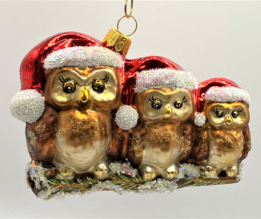 Baumschmuck-Christbaumschmuck-Drei-Eulen-Weihnachtsmuetze-weihnachts-deko-ch-Galerie-Luechinger-1