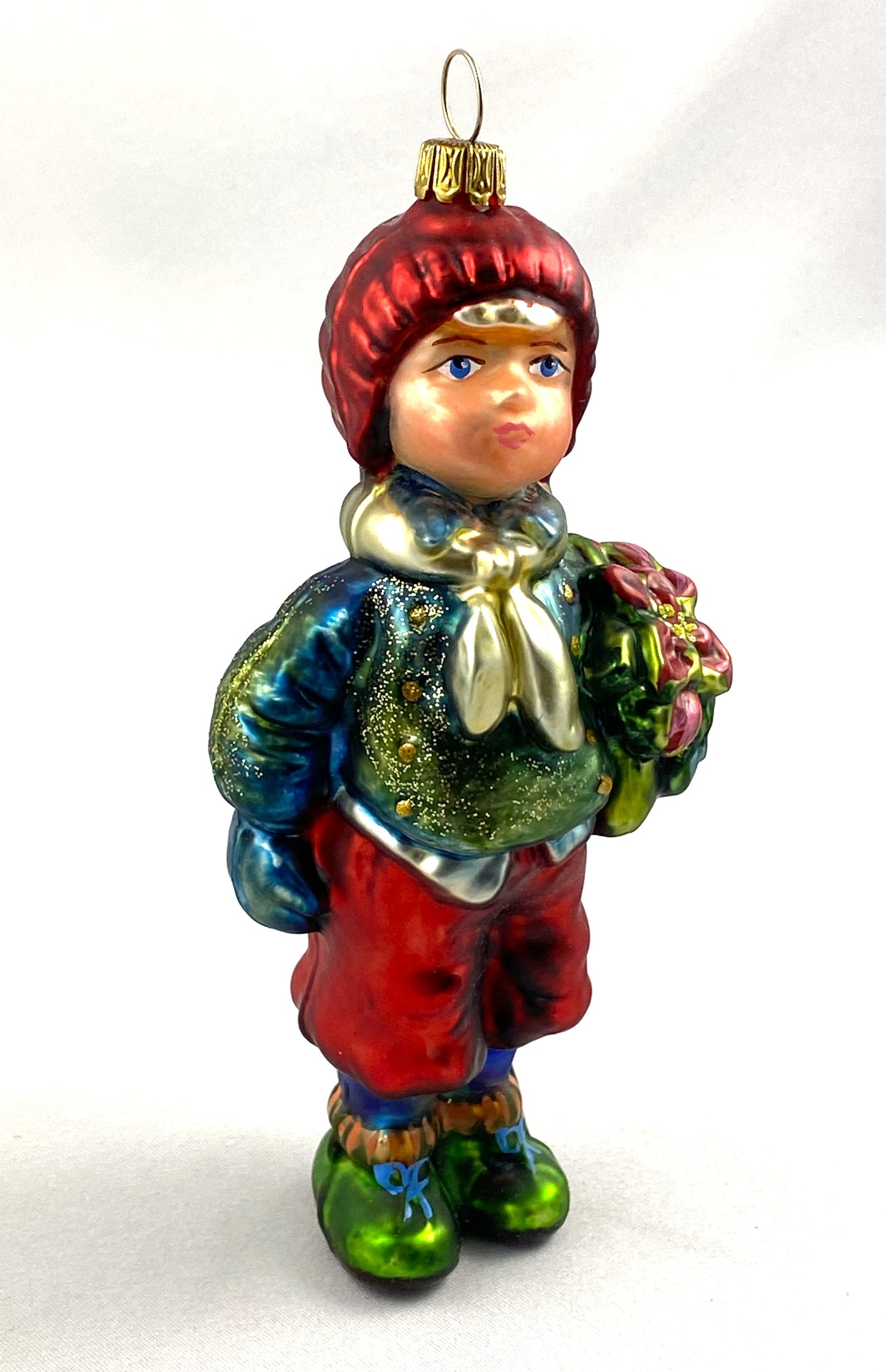 Baumschmuck-Christbaumschmuck-Engel-Junge-Blumenstrauss-KOMOZJA-MOSTOWSKI-weihnachts-deko-ch-Galerie-Luechinger-2