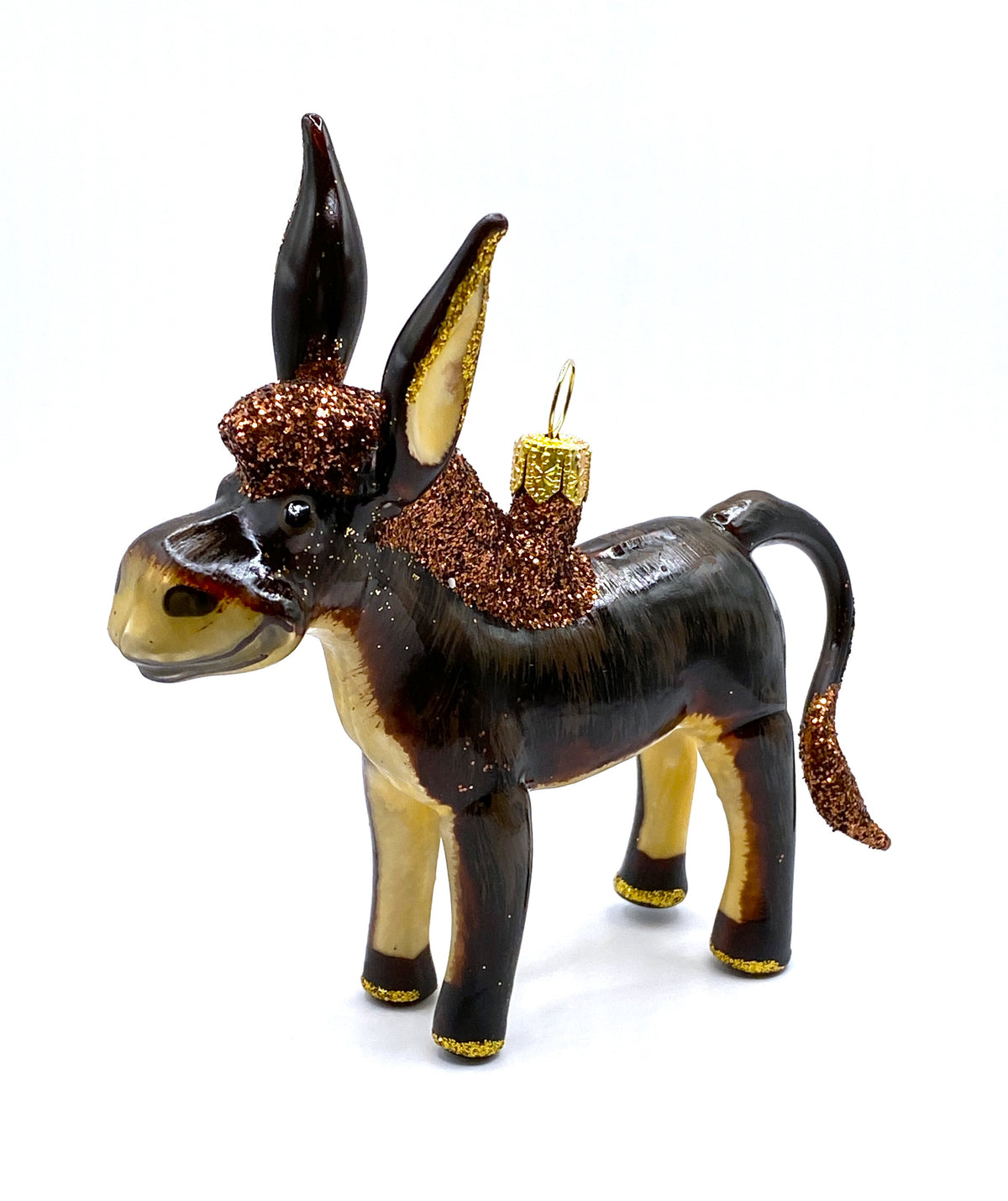 Lustiger brauner Esel
