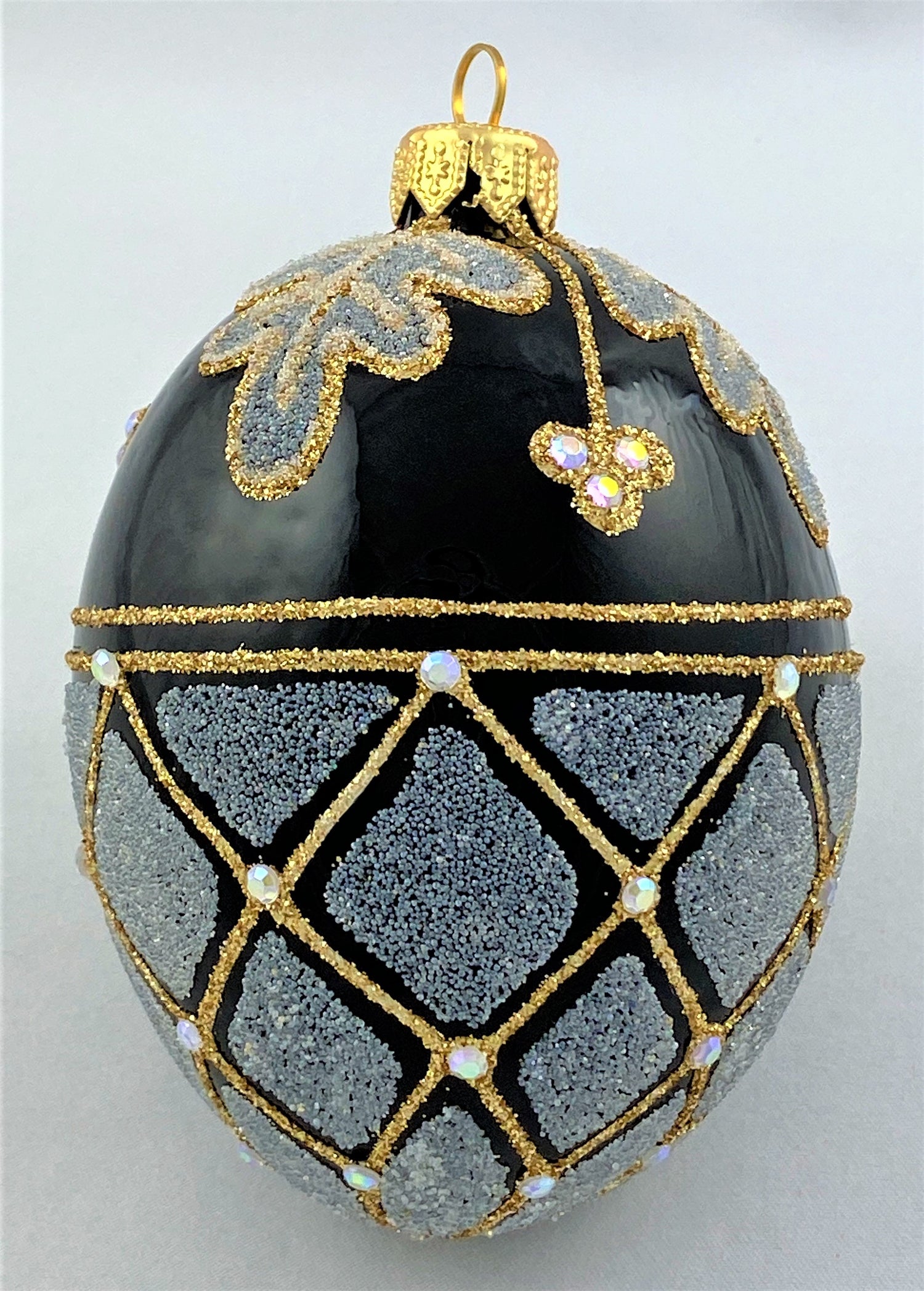 Baumschmuck-Christbaumschmuck-Faberge-Ei-gold-schwarz-empire-weihnachts-deko-ch-Galerie-Luechinger1