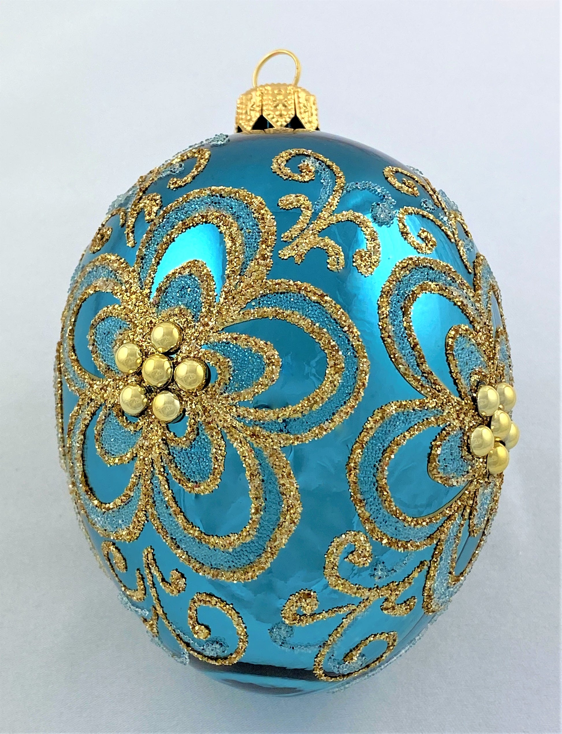 Baumschmuck-Christbaumschmuck-Faberge-Ei-gold-tuerkis-Bluemchen-weihnachts-deko-ch-Galerie-Luechinger