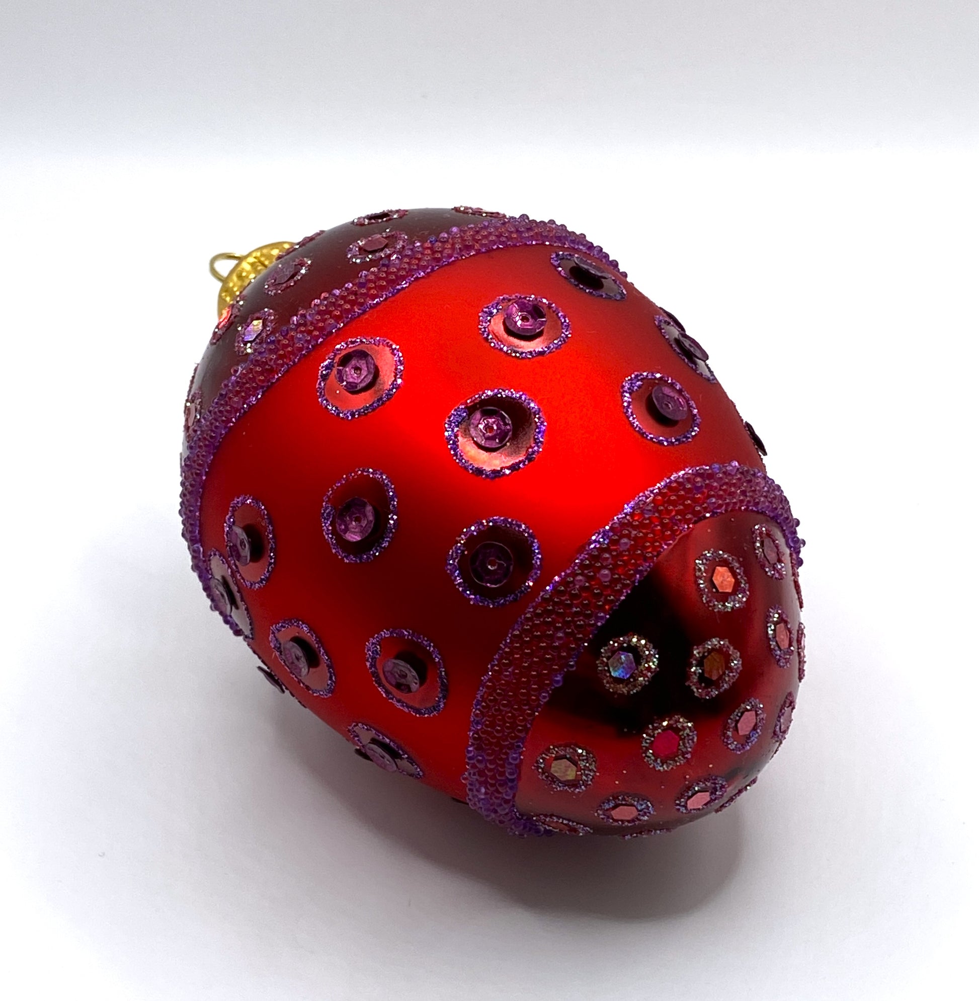 Baumschmuck-Christbaumschmuck-Faberge-Ei-rot-Tupfen-weihnachts-deko-ch-Galerie-Luechinger-3