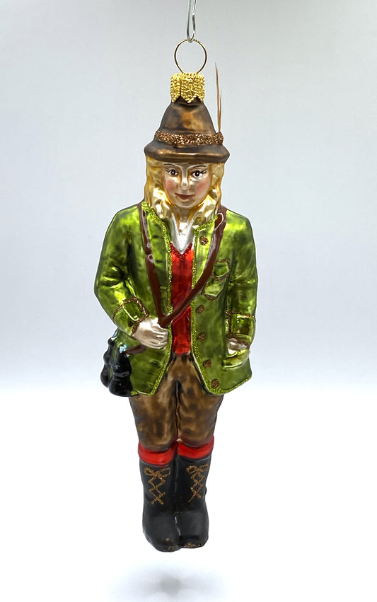 Baumschmuck-Christbaumschmuck-Jaegerin-Jagd-Flinte-weihnachts-deko-ch-Galerie-Luechinger-1