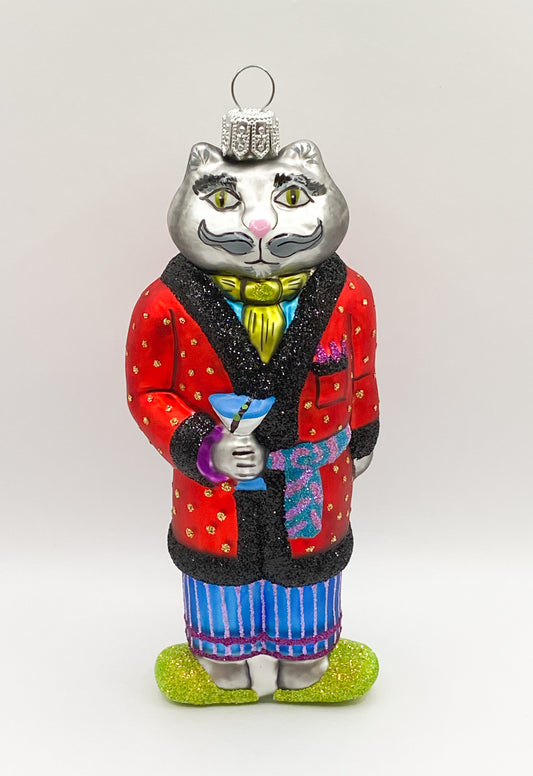 Baumschmuck-Christbaumschmuck-Katze-Kater-Dandy-Morgenmantel-weihnachts-deko-ch-Galerie-Luechinger
