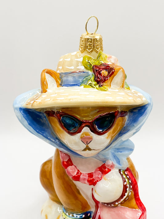 Baumschmuck-Christbaumschmuck-Katze-witzig-strohhut-mostowski-komozja-weihnachts-deko-ch-Galerie-Luechinger4