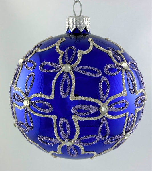 Baumschmuck-Christbaumschmuck-Kugel-blau-silber-weihnachts-deko-ch-Galerie-Luechinger