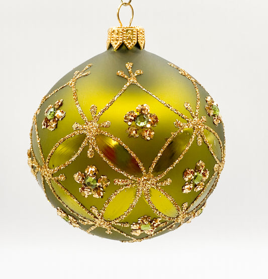 Baumschmuck-Christbaumschmuck-Kugel-gruen-oliv-gold-weihnachts-deko-ch-Galerie-Luechinger