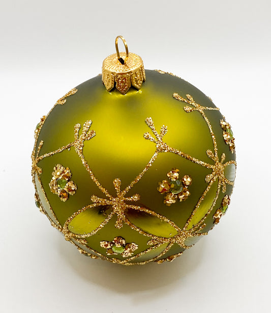 Baumschmuck-Christbaumschmuck-Kugel-gruen-oliv-gold-weihnachts-deko-ch-Galerie-Luechinger1